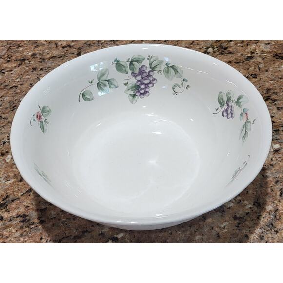 Vtg Pfaltzgraff Grapevine Large Serving Bowl 10” Round Vegetable Salad USA Grape - Picture 14 of 14